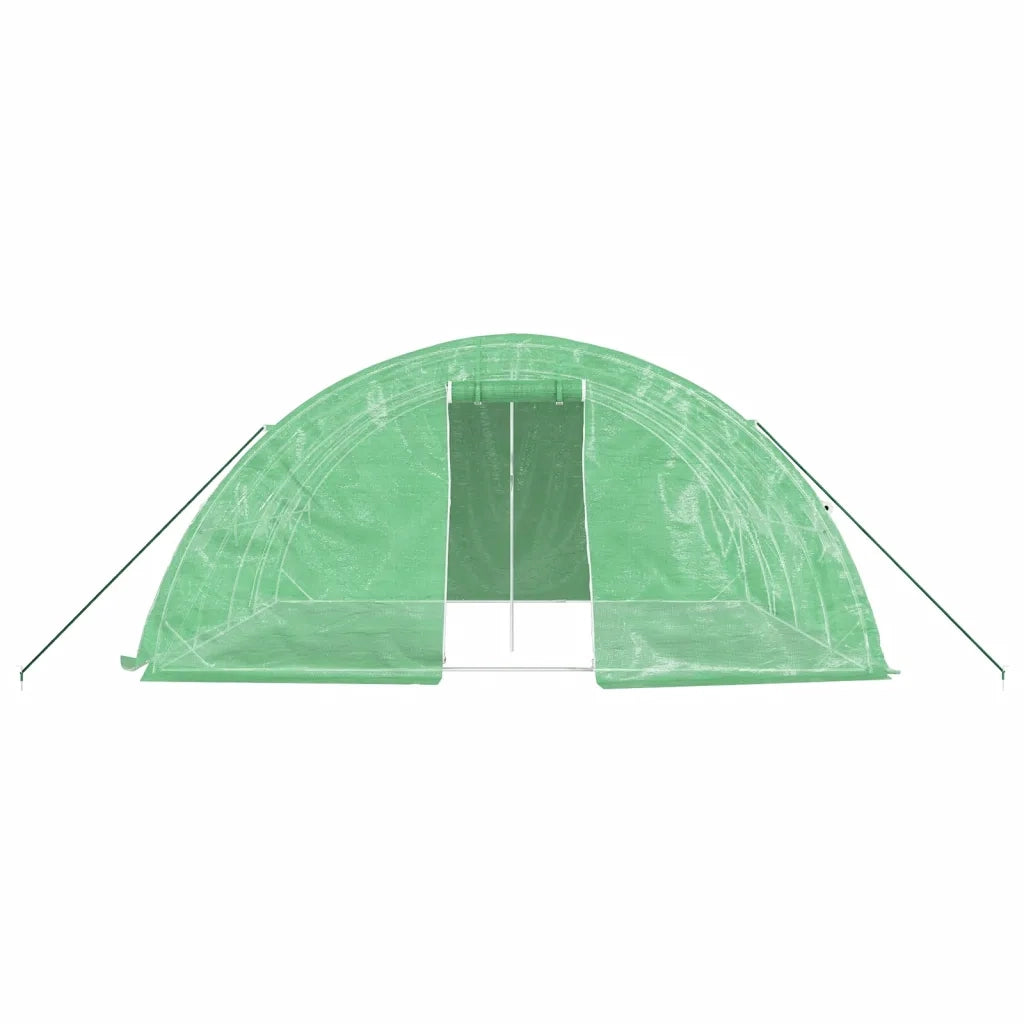 Serra con Telaio in Acciaio Verde 20 m² 5x4x2,3 m 3188083