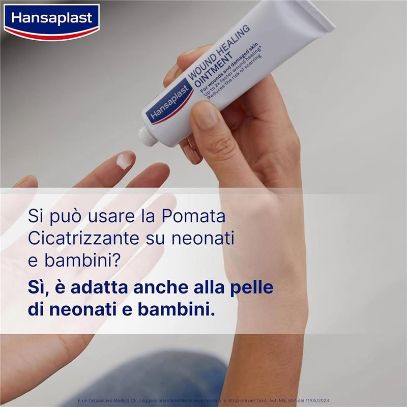 HANSAPLAST POMATA CICATRIZZANTE PER FERITE E PELLE DANNEGGIATA CICATRIZZANTE RIDUCE IL RISCHIO DI CICATRICI 20 G