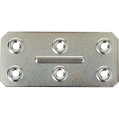 GIUNZIONE 6 FORI DRITTA - ZINCATA S.MM 1,0 CF=PZ 100 CM 4X8,6- 1 confezioni