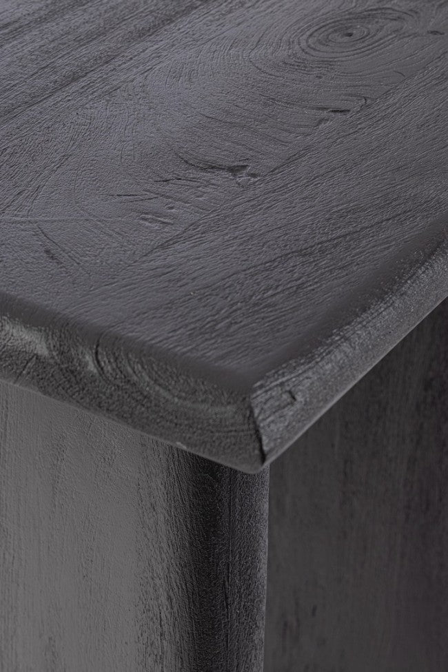 Consolle 130x40x75 cm Caffèblack in Legno Nero