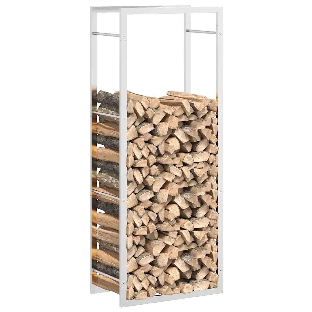 Portalegna 50x28x132 cm in Acciaio Inossidabile 357861