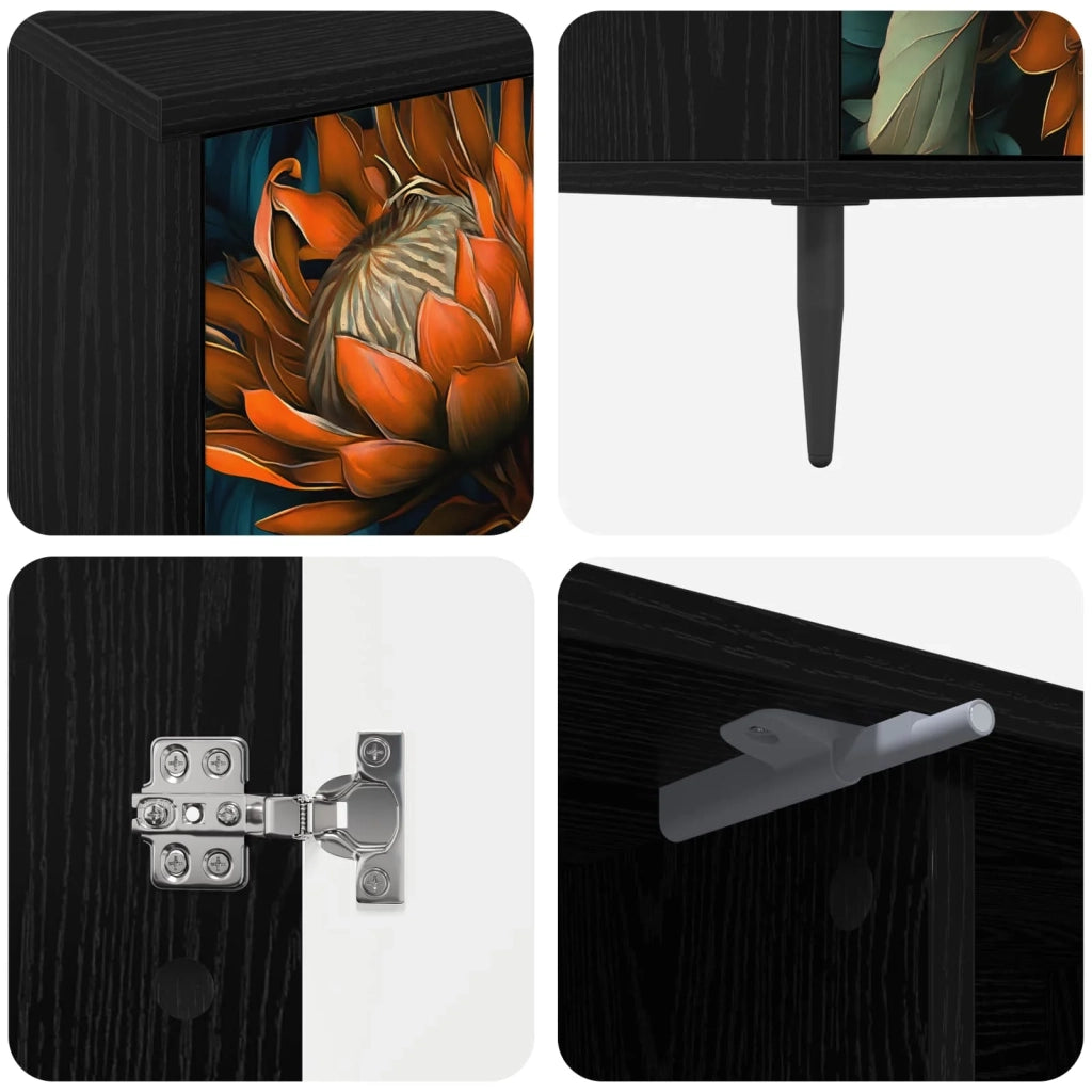 Mobile TV LOCHEM 102 x 33 x 51 cm Rovere Nero 8007050
