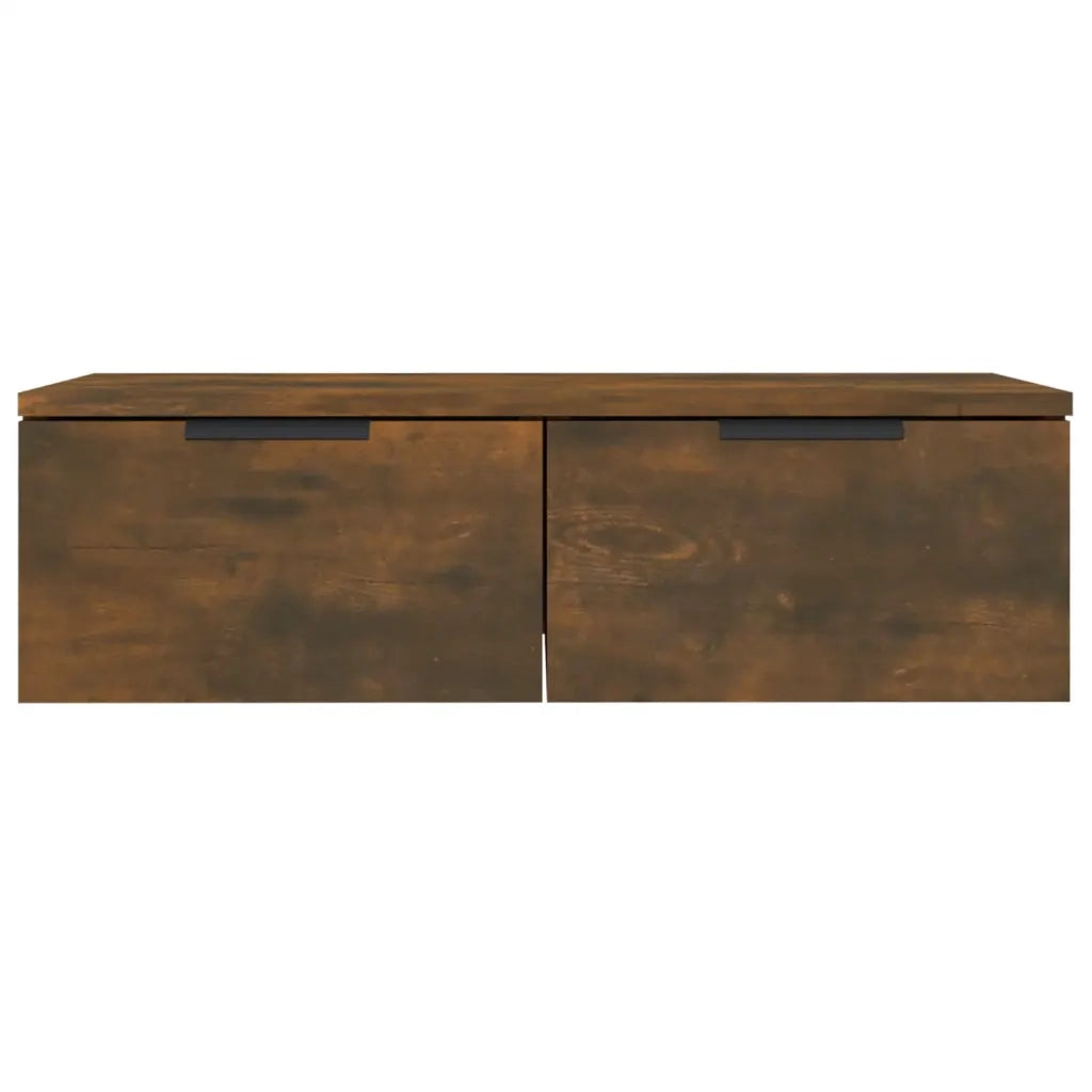 Mobili Pensili 2 pz Rovere Fumo 68x30x20 cm Legno Multistrato cod mxl 32929