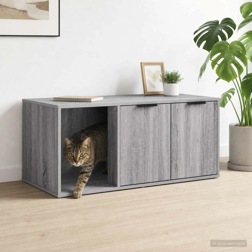 Mobile per gatti Sonoma grigio 100 x 49 x 45 cm 8014756