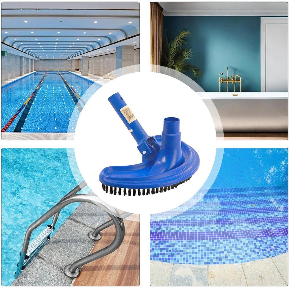 Trade Shop - Testina Per Aspirazione Spazzola Aspiratore Flessibile Per Piscina 26x10x24cm 017052 -