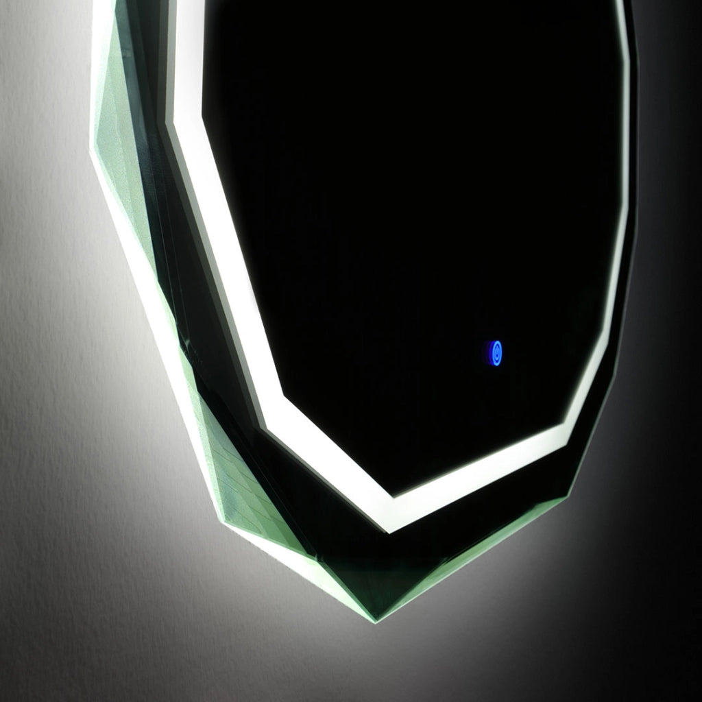 Specchio 90x70 con bordo illuminato a led