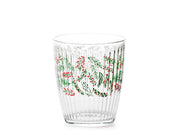 Set 3 bicchieri wildberry in vetro decorato cl 34