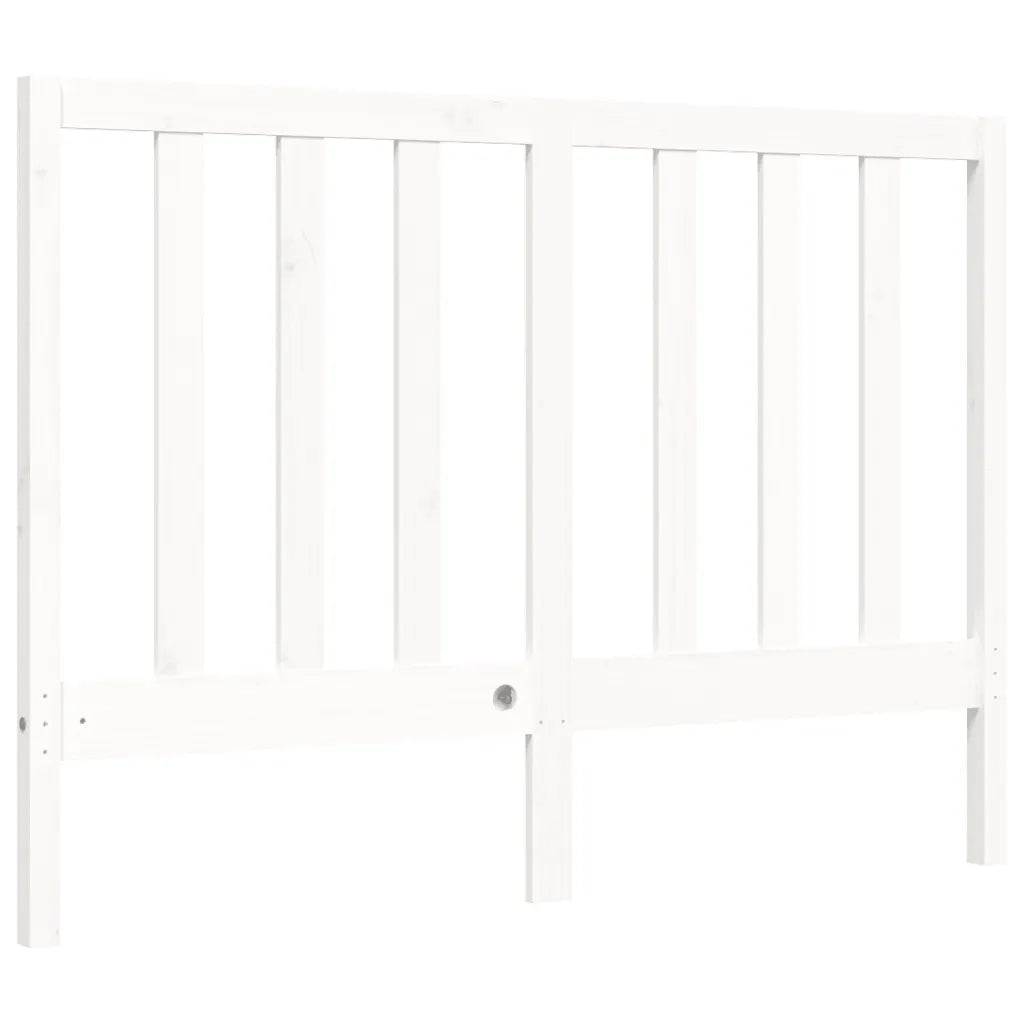 Giroletto senza Materasso-Struttura Letto Bianco 140x200 cm Legno Massello Pino 152567