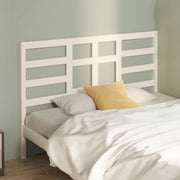 Testiera per Letto-Testata-Testiera Decorativa Bianca 146x4x104cm in Legno Massello di Pino 673656