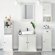 Set di mobili per il bagno con porta VIGO 5 pcs Bianco Antico 3328548
