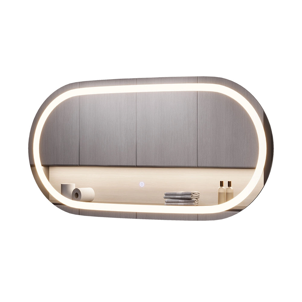 Vicco Specchio bagno Vetro 100 x 50 cm con illuminazione frontale