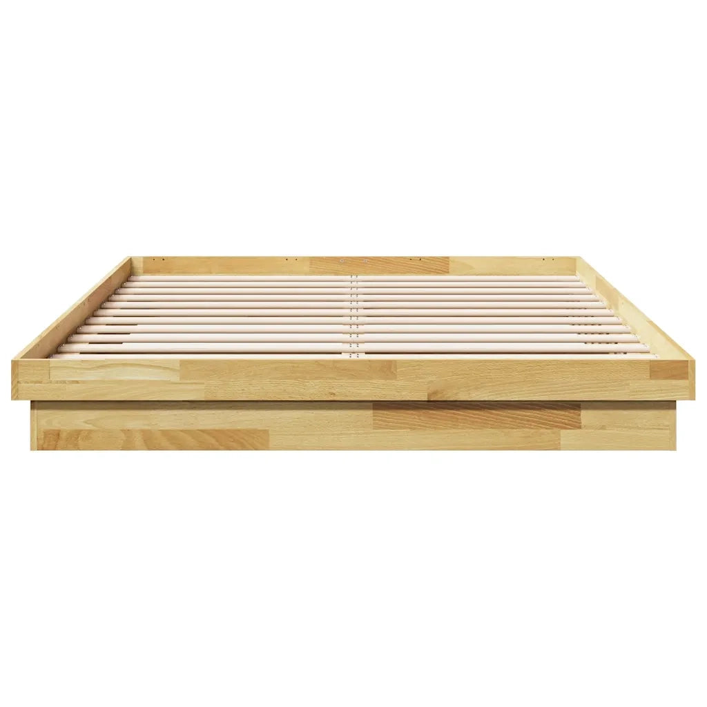 Struttura Letto Senza Materasso 150x200 cm in Legno di Rovere 3315732