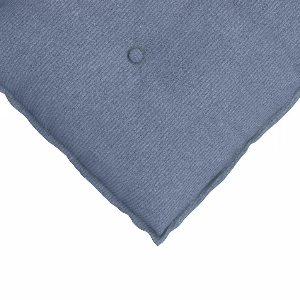 Cuscino per Schiena Blu 100 x 50 cm Tessuto in Cords 42014782