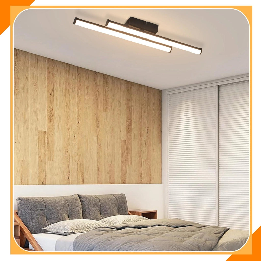 ZMH Lampada da soffitto LED nera moderna 3000K per soggiorno cucina corridoio interni