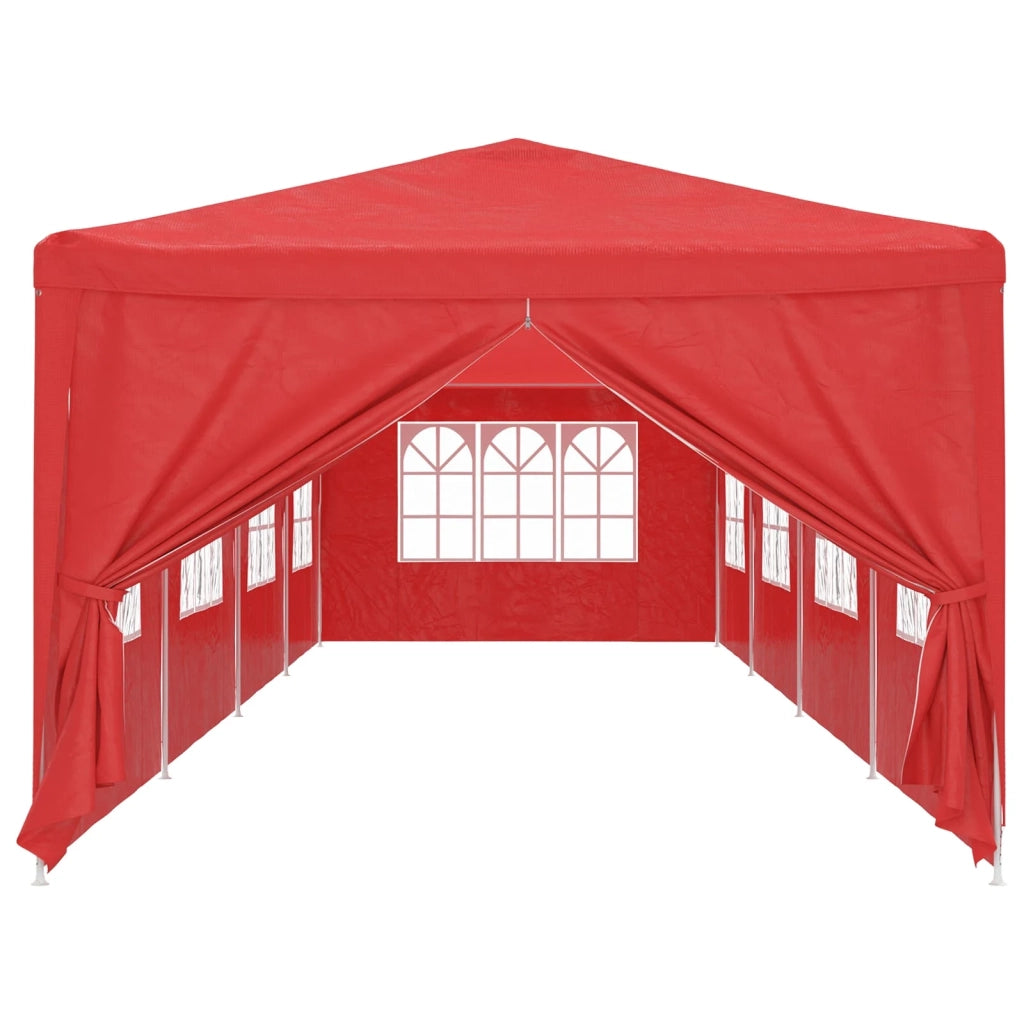 Tenda Party 1200 x 300 x 255 cm Rosso PE e Acciaio 42033002