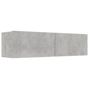 Mobile TV multimediale scaffale TV mobile TV sala da pranzo soggiorno camera da letto 120 x 30 x 30 cm legno ingegnerizzato grigio cemento 02_0025806