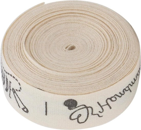 Nastro Cotone - Lunghezza 5m - Larghezza 1,5cm - Fonti Manuali - Etichetta Abbigliamento - Etichetta Artigianale Regalo Avvolgimento Capelli Bow Matrimonio Decorazione Cucina - (#4)
