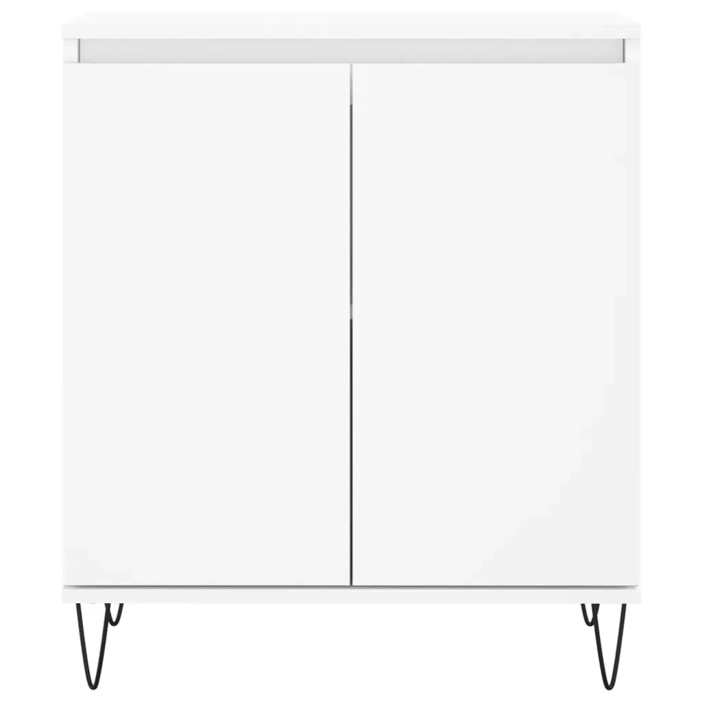 Credenza-Buffet-Armadio da cucina Bianca 60x35x70 cm in Legno Multistrato 136132