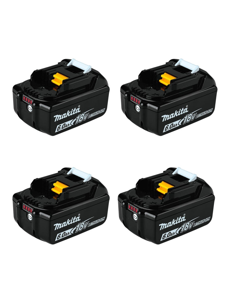 Pack da 4 baterías MAKITA BL1860 (18V - 6,0 Ah)