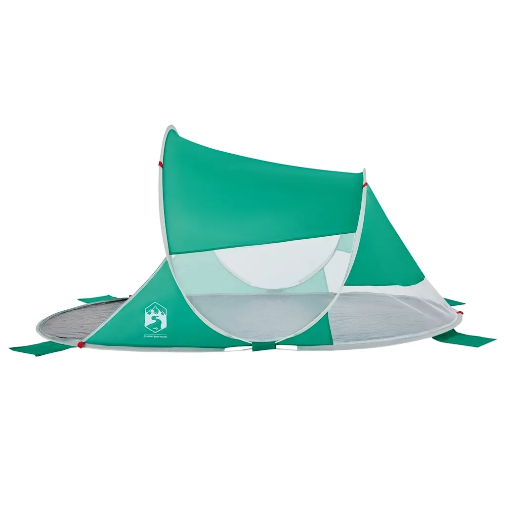Tenda da Spiaggia Pop-Up - Tenda da campeggio Verde Mare Impermeabile 214908