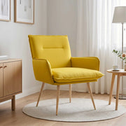 Poltrona Giallo Chiaro Tessuto 42047707