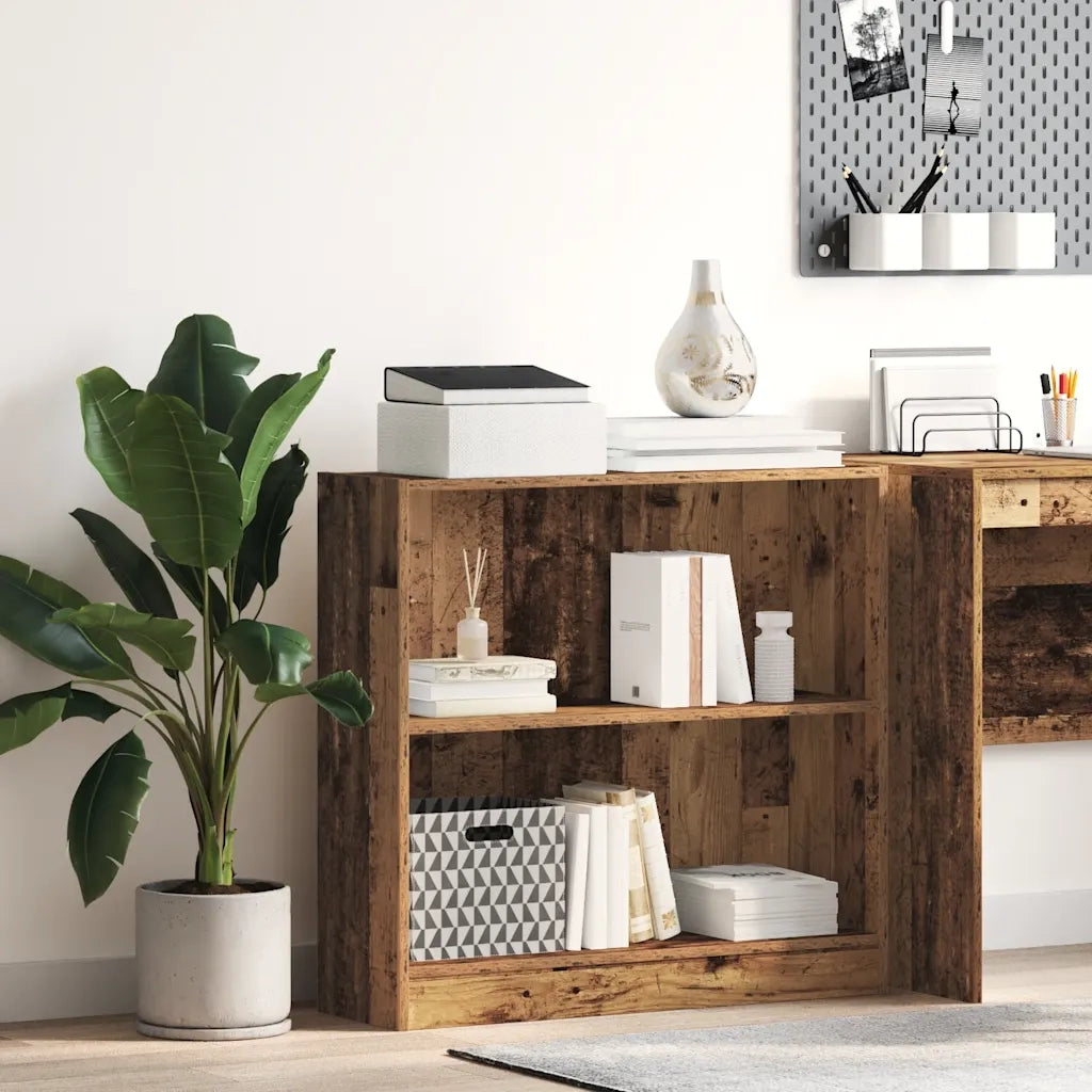 vidaXL Libreria Legno Antico 80x24x76 cm in Legno Multistrato
