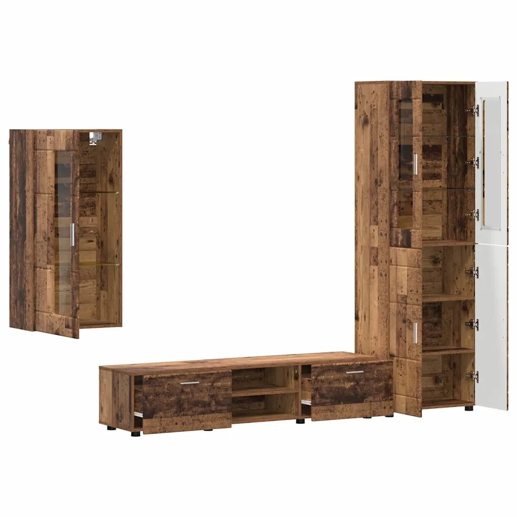 Set mobile TV FLORIN 3 pcs Legno vecchio Legno multistrato 3397972