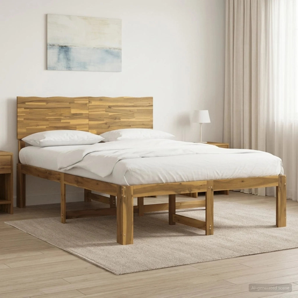 Letto matrimoniale con testiera ROSTOCK Bianco 120 x 200 cm 903337