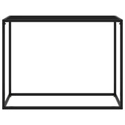 Tavolo Consolle | Tavolo d'Ingresso Nero 100x35x75 cm in Vetro Temperato