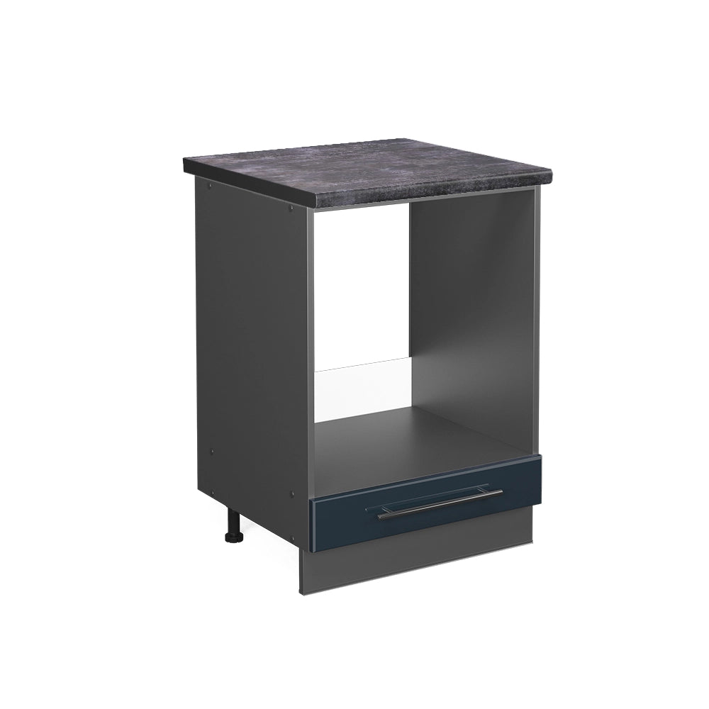 Mobile per forno da incasso Fame-Line Blu scuro lucido/Antracite 60 cm, PL Antracite Vicco