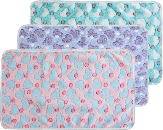 Deke per cani morbidi - Asciugabile e super morbido sacco per animali domestici - Coperta per cuccioli in flanella - Per piccoli e medi cani e gatti - 40 x 60 cm.