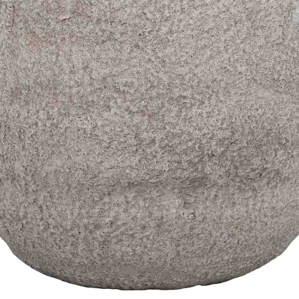 Vaso in fibra di vetro beige 34x34x28,5 cm