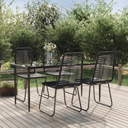 Set da Pranzo da Giardino 5 pz Nero  cod mxl 35458