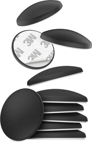 Stoppiature per porte 10 pezzi 40 x 8 mm Nero Adesivi autoadesivi per protezione elastica di muri e mobili Stoppiature per serrature in design discreto in gomma