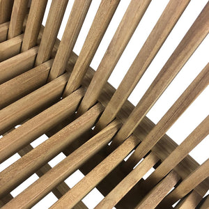 Set 2 Sedie Pieghevoli per Giardino e Terrazza Pinta in Legno Teak