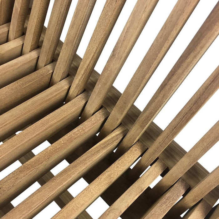 Set 2 Sedie Pieghevoli per Giardino e Terrazza Pinta in Legno Teak