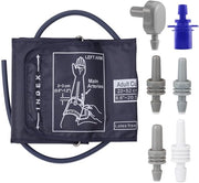 Accessori per sfigmomanometro Extra Grande 22-52 cm - 6 Connettori - Materiale Nylon/TPU - Installazione Facile