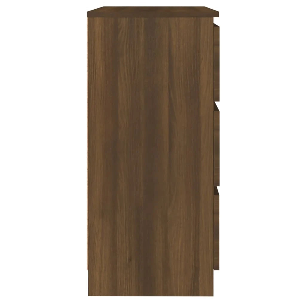 Buffet credenza cassettiera armadio mobile contenitore organizer per cucina soggiorno salotto 60 x 35 x 76 cm legno ingegnerizzato marrone 02_0031311