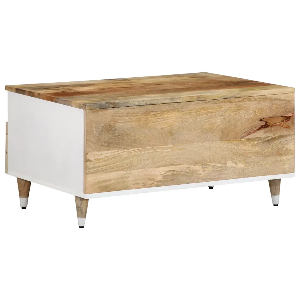Tavolino da Salotto 80x54x40 cm in Legno Massello di Mango 4018677