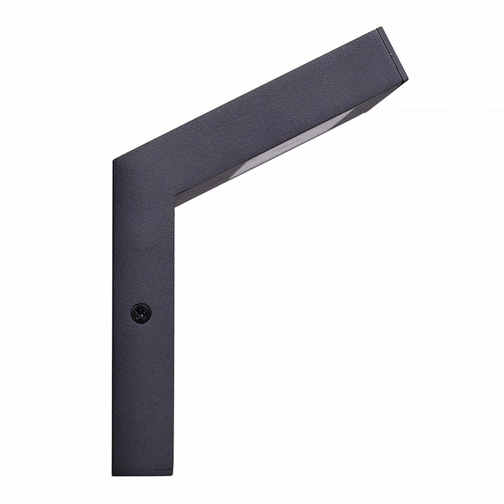 Applique da parete IP54 LED 10W lampada impermeabile esterni muro luce 4000K giardino ingresso terrazzo balcone grigio scuro