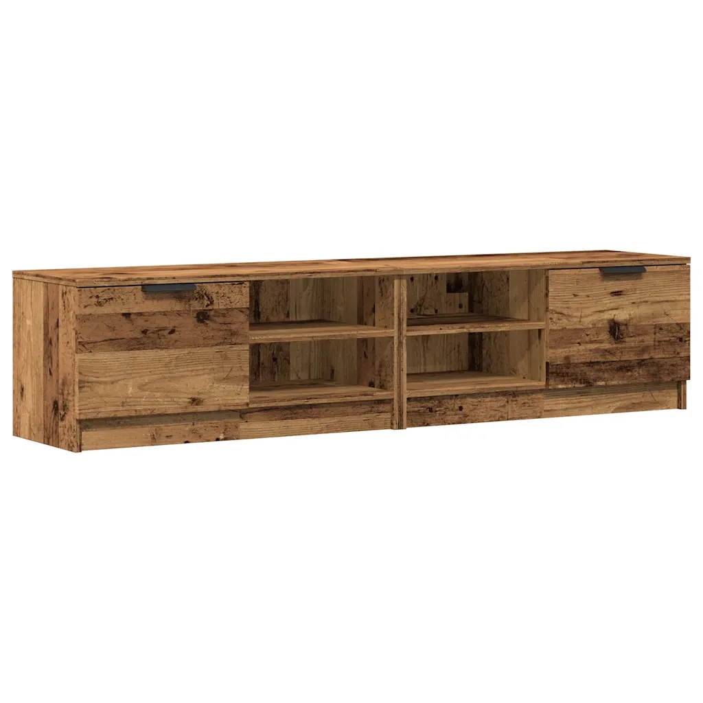 vidaXL Mobili Porta TV 2 pz Legno Vecchio 80x35x36,5 cm in Truciolato