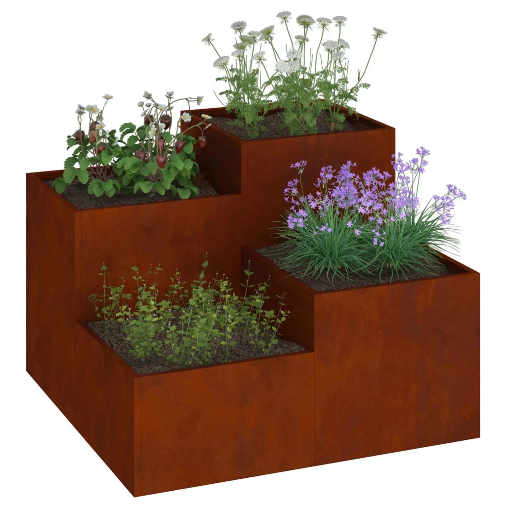 Vaso da giardino Ruggine 100 x 100 x 60 cm 865868