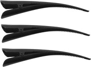 Spazzola per capelli con antislip grande - Clip per capelli - 3 pezzi - Lunghezza 13,5 cm - Acciaio inossidabile - Modello Alligator