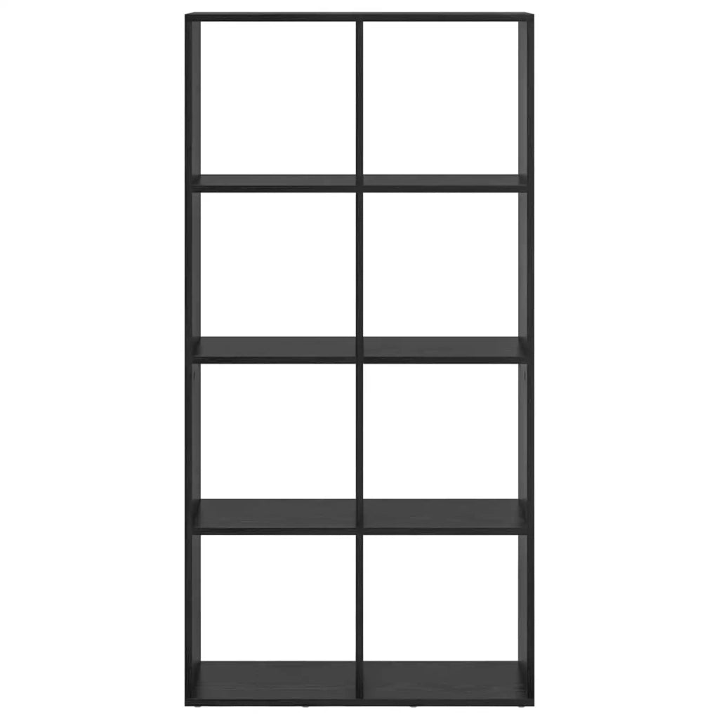 Armadio per Libri Rovere Nero 69,5 x 29 x 137,5 cm