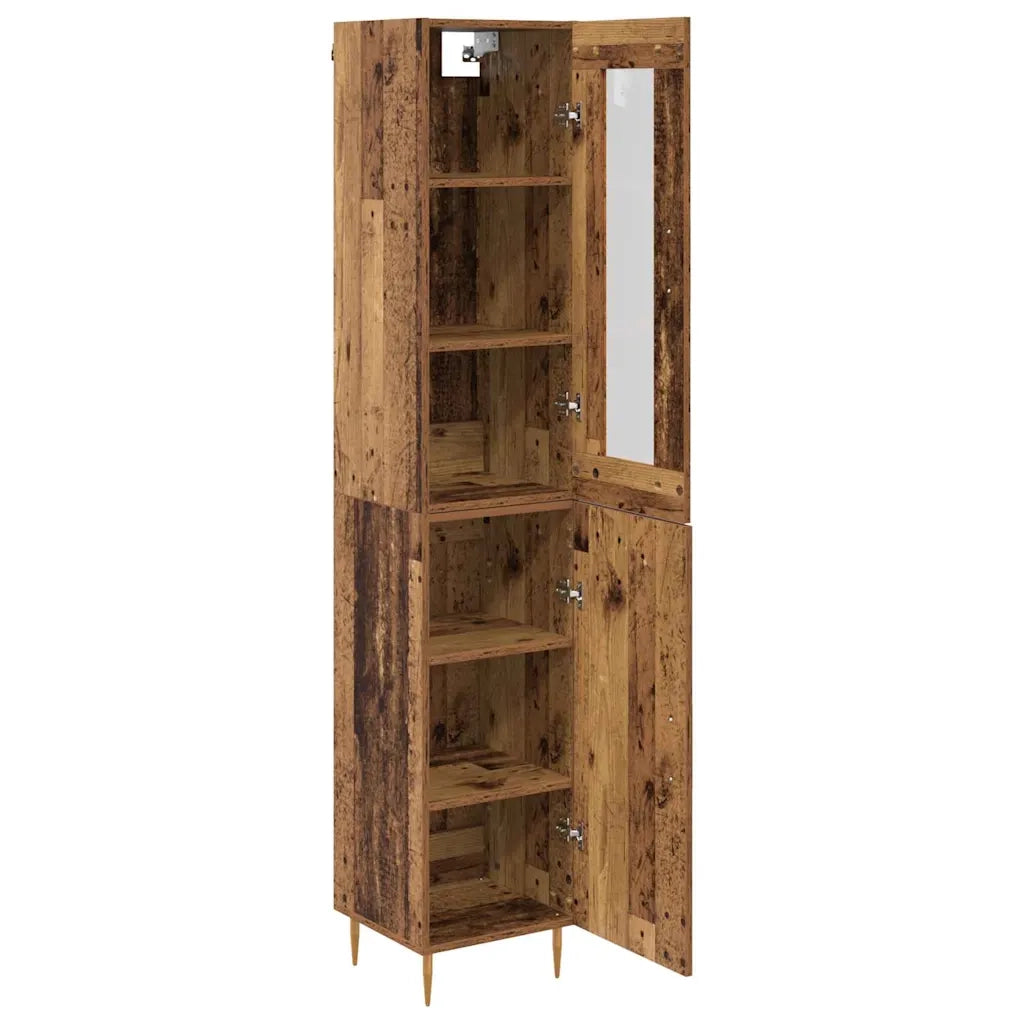 Credenza 2 pcs Legno vecchio Legno multistrato