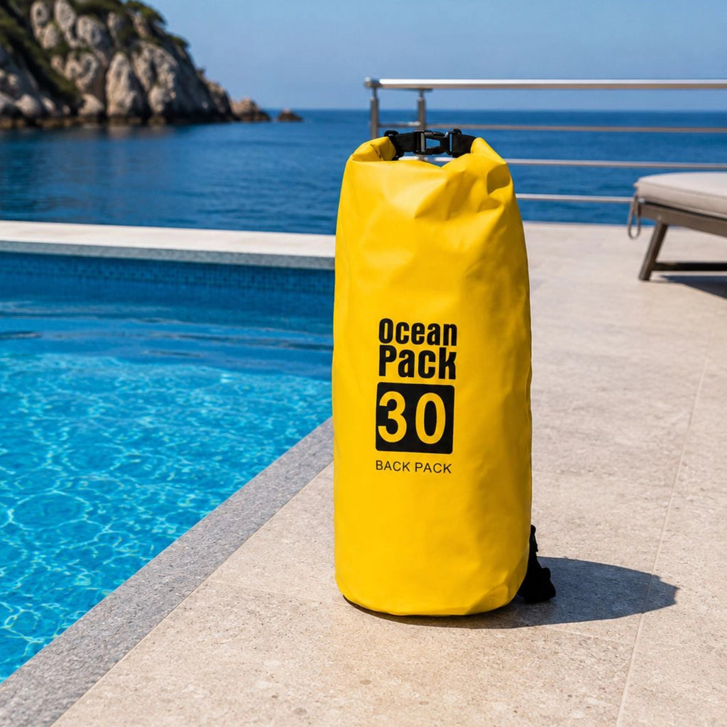 Semitame, Borsa Impermeabile Capacità 30 lt, Giallo