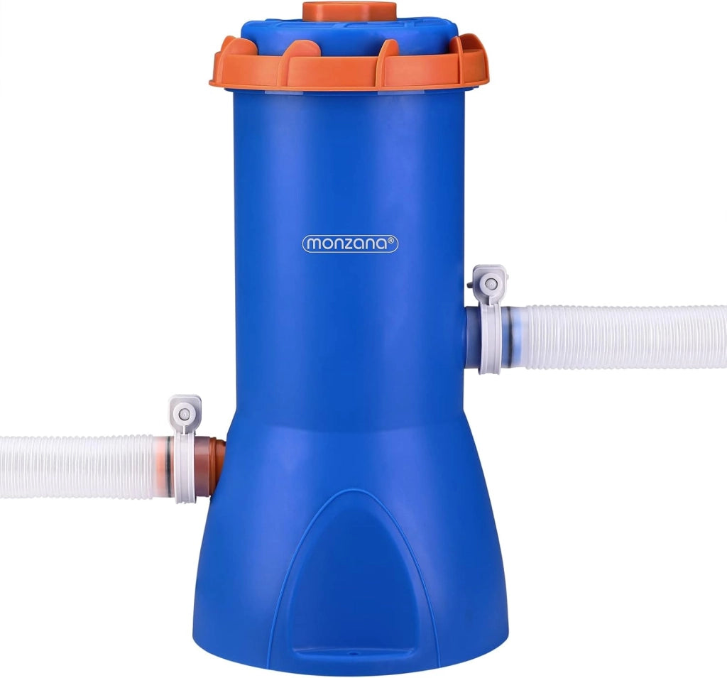 Sistema di Filtraggio a Cartuccia MZP90 Portata 3800L/h 90 W Pompa Filtro per Piscina