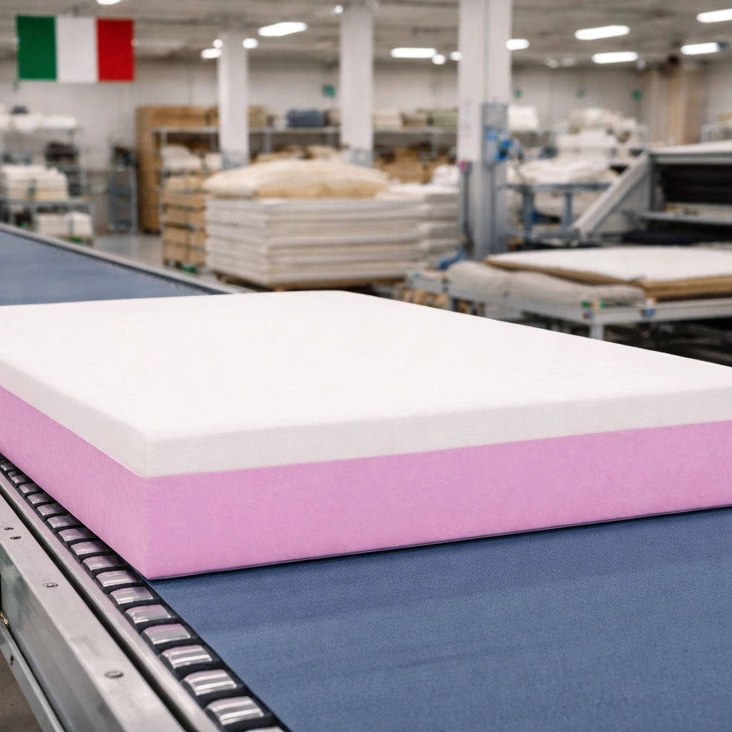 Materasso Piazza e mezzo 130X200 Cm CONFORTEVOLE che NON SCALDA, Materasso ortopedico alto 20 cm contro il mal di schiena | MADE IN ITALY, Anallergico - MOD. PRIME 20
