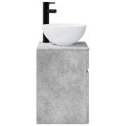 Mobile Lavabo | Armadio Lavabo da parete Grigio Cemento 39 x 41 x 64,5 cm