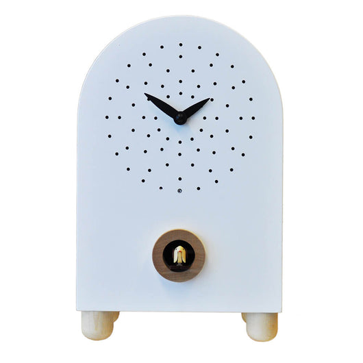 Orologio a Cucù da Appoggio 17X27X11Cm Pirondini Italia Marconi Bianco